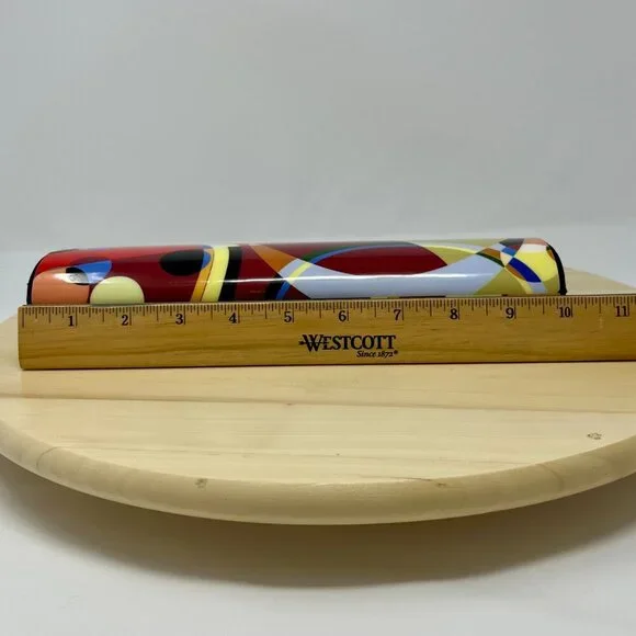 KAREN MARIE Colorful Abstract Clutch Bag with Chain - Picture 13 of 16